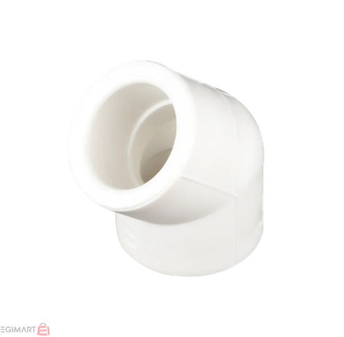 تصویر زانو 45 درجه سفید 63mm