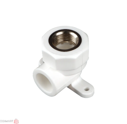 تصویر زانو بوشن فلزی دیواری سفید "25mmx3/4