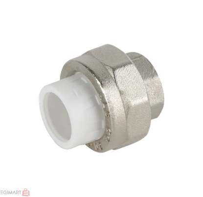 تصویر مهره ماسوره بوشن فلزی سفید "63mmx2