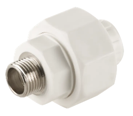 تصویر مهره ماسوره تلفیقی مغزی فلزی سفید "25mmx3/4