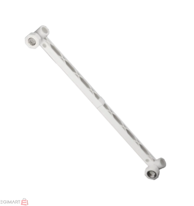 تصویر زانو زوج رادیاتوری500mm یکسر بوشن فلزی سفید "20mmx1/2