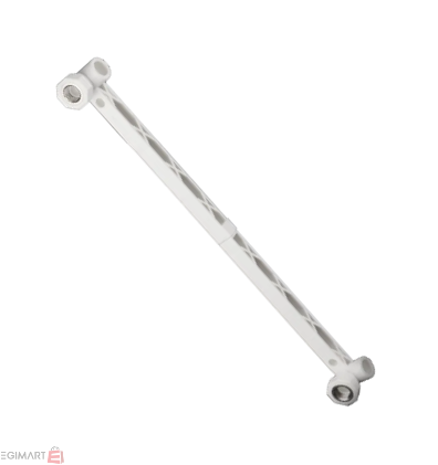 تصویر زانو زوج رادیاتوری500mm یکسر بوشن فلزی سفید "20mmx1/2