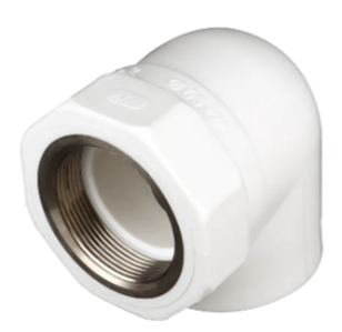 تصویر زانو یکسر بوشن فلزی سفید "32mx3/4