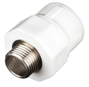 تصویر مغزی یکسر فلزی سفید "25mmx1/2