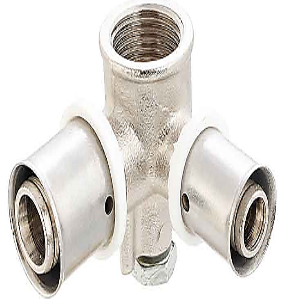 تصویر سه راهی 90 درجه دیواری تبدیلی پرسی 16mmx1/2"x20mm