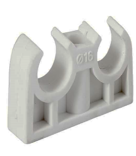تصویر بست زوج لوله سفید 16mm