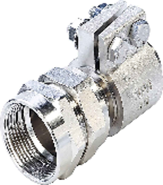 تصویر رابط توپیچ با مهره ماسوره کلمپی "50mmx1 1/2