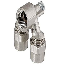 تصویر سه راهی دیواری موازی کوپلی 16mmx1/2"x16mm