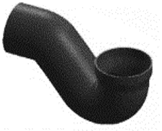 تصویر سیفون جوشی فاضلابی یک تکه + زانو سایز 63*75